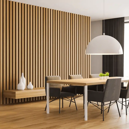 Acoustic Slats Panel - OAK Natural - DecorMania.eu